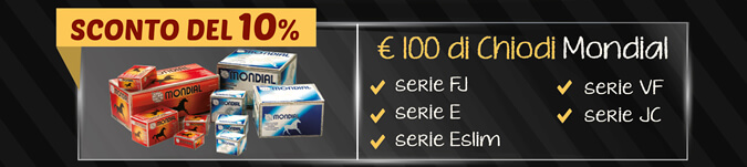Sconto del 10% - Chiodi Mondial