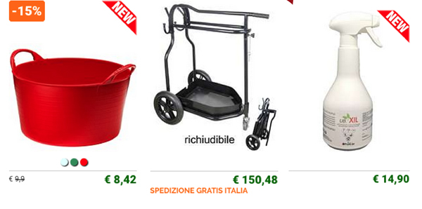 Nuovi prodotti scuderia