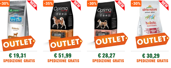 Tanti prodotti nell'Outlet