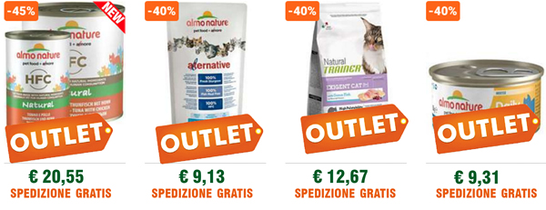 Tanti prodotti nell'Outlet