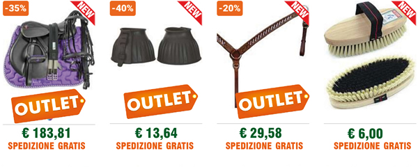Tanti prodotti nell'Outlet