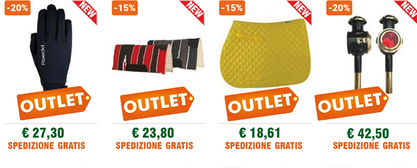 Tanti prodotti nell'Outlet