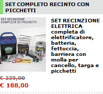 SET COMPLETO RECINTO CON PICCHETTI