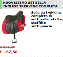 NUOVISSIMO SET SELLA INGLESE TREKKING COMPLETA