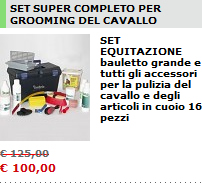 SET SUPER COMPLETO PER GROOMING DEL CAVALLO