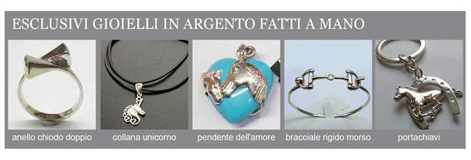 Esclusivi gioielli in argento fatti a mano
