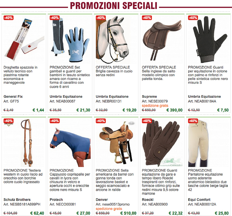 PROMOZIONI SPECIALI