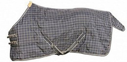 Coperta piumino 350g scozzese con copricoda e cinghie posteriori passagambe