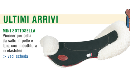 Mini sottosella Pioneer per sella da salto in pelle e lana con imbottitura in elastolen