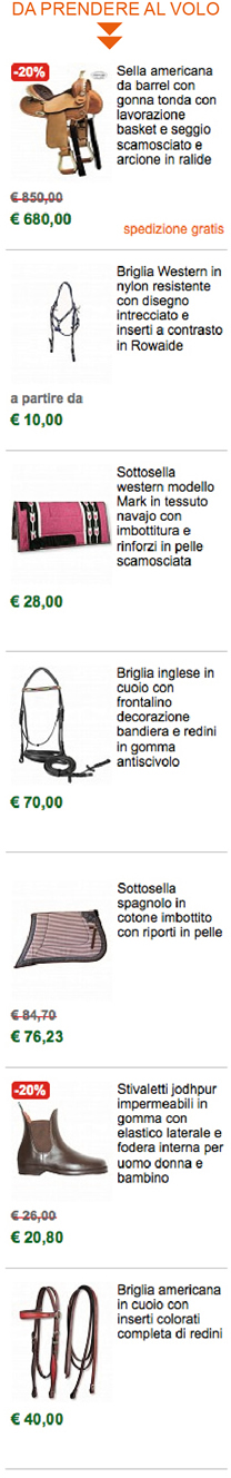 OFFERTE SPECIALI DA PRENDERE AL VOLO