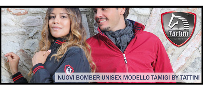 Nuovi bomber unisex modello Tamigi by Tattini