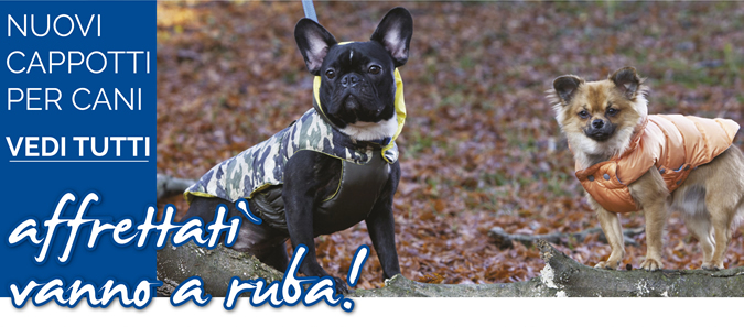 Nuovi cappotti per cani Croci: affrettati: vanno a ruba!