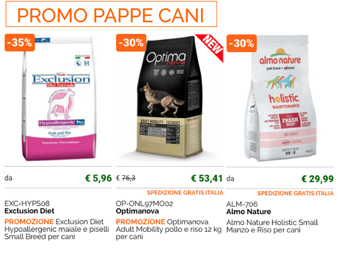 Promo pappe cani