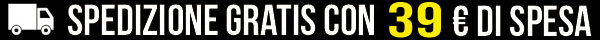 SPEDIZIONE GRATIS CON 39 € DI SPESA