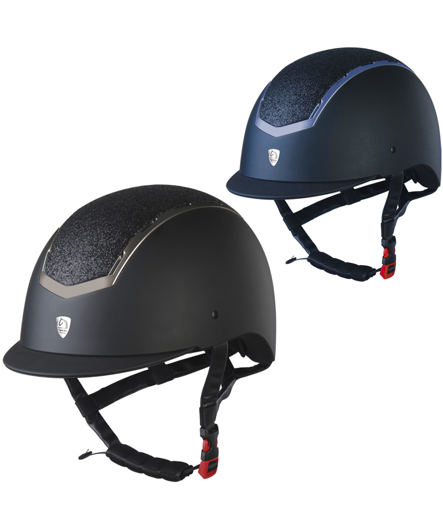 Casco gommato con glitter