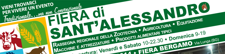 Fiera di SANT'ALESSANDRO - 5 > 7 Settembre 2014