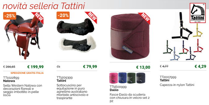 Novità selleria Tattini