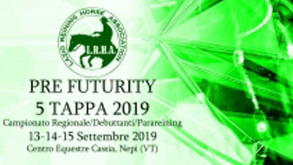 Pre futurity e Quinta Tappa Campionato Regionale Debuttanti Parareining