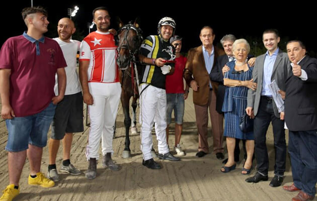 IPPODROMO CESENA TROTTO RESOCONTO CORSE VENERDI&acute; 18 AGOSTO 2017 –  PREMIO ME.GA. FOODS CESENA –  GENTLEMEN MASTER ANNAMARIA GRASSI
