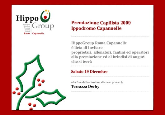 Capitalista 2009 Hippogroup Roma – Capannelle premia i suoi protagonisti