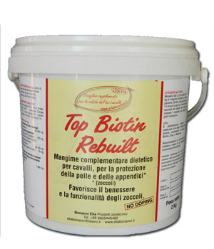 Top biotin rebuild: per la cura e la prevenzione delle alterazioni degli zoccoli del cavallo